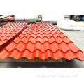 Hojas de techo de metal corrugado con recubrimiento de color Hoja de hierro